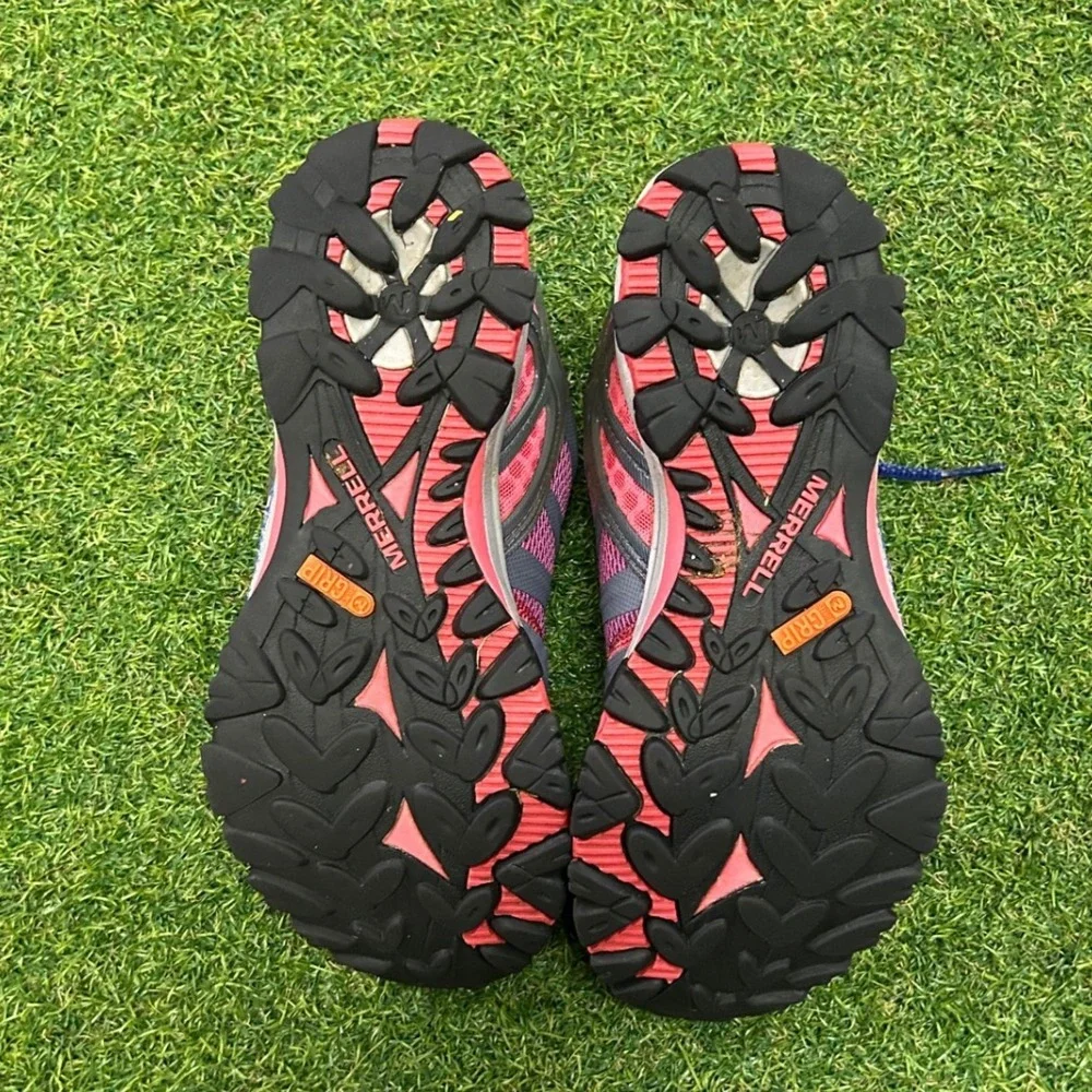 Merrell Womens Pink Grey Mesh Trail‎ Running Shoes Sneakers J24374 Size 6.5